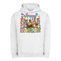 Pigment Lunar Rock Happy Easter bunnys Urban Hoodie - OliviaCreatesArt