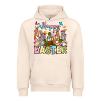 Sandshell Happy Easter bunnys Urban Hoodie - OliviaCreatesArt
