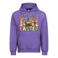 Tulip Happy Easter bunnys Urban Hoodie - OliviaCreatesArt