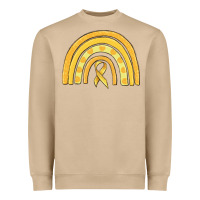Mushroom childhood cancer awareness rainbow Heavyweight Sweatshirt - MaliasSmallBusiness