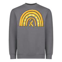 Storm childhood cancer awareness rainbow Heavyweight Sweatshirt - MaliasSmallBusiness