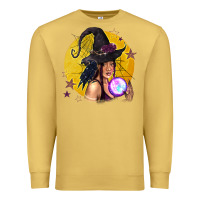 Antique Gold Black Witch Premium Sweatshirt - texasbilliewilder