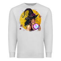 Dove Grey Black Witch Premium Sweatshirt - texasbilliewilder