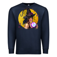 Navy Black Witch Premium Sweatshirt - texasbilliewilder