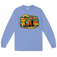 Colony Blue kansas owl sunset sunflower map Long Sleeve Tee - JahusDesignShop