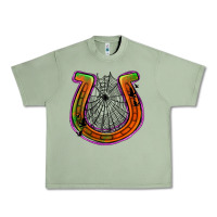 Oil Green halloween  horseshoe Urban Heavy Tee - Jasminsmagicworld