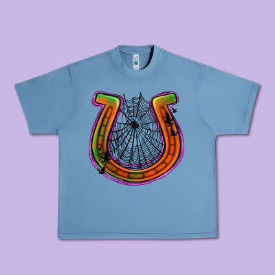 Halloween  Horseshoe Urban Heavy Tee Designed By Jasminsmagicworld