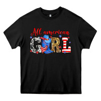 Black All American girl Heavy Core Tee - Neo Western