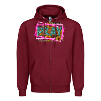Burgundy Western Pray Religious Zipper Hoodie - LillyAllenDesigns