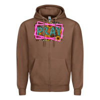 Chestnut Western Pray Religious Zipper Hoodie - LillyAllenDesigns