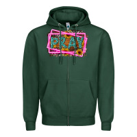 Sports Green Western Pray Religious Zipper Hoodie - LillyAllenDesigns