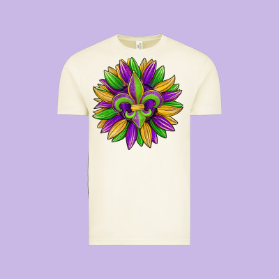 Mardi Gras Carnival Sunflower Vintage Tee Designed By Jasminsmagicworld