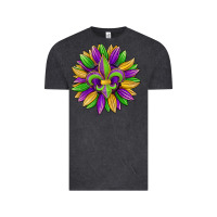 Vintage Black mardi gras carnival sunflower Vintage Tee - Jasminsmagicworld