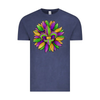 Vintage Denim mardi gras carnival sunflower Vintage Tee - Jasminsmagicworld
