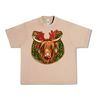Burro christmas highland cow mistletoe Christmas Urban Heavy Tee - Jasminsmagicworld
