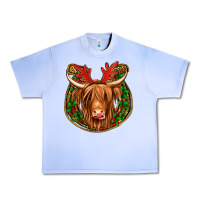Grape Ice christmas highland cow mistletoe Christmas Urban Heavy Tee - Jasminsmagicworld
