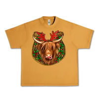 Peanut Butter christmas highland cow mistletoe Christmas Urban Heavy Tee - Jasminsmagicworld