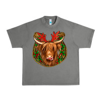 Tornado christmas highland cow mistletoe Christmas Urban Heavy Tee - Jasminsmagicworld