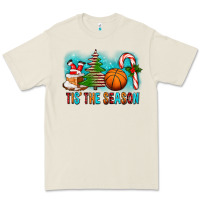 Bone Tis The Season Christmas With Basketball And Candy Cane Premium Tee - FaDigitalArtStudio