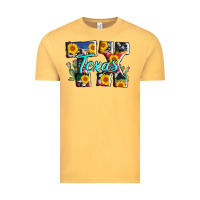Vintage Mustard texas tx serape sunflower cowhide Vintage Tee - AdoDesignShop
