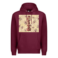 Burgundy hogwarts with letters Premium Hoodie - TumblerDesignByShophia