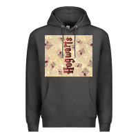 Charcoal Heather hogwarts with letters Premium Hoodie - TumblerDesignByShophia