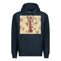Navy hogwarts with letters Premium Hoodie - TumblerDesignByShophia