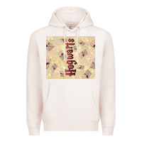 Pale Pink hogwarts with letters Premium Hoodie - TumblerDesignByShophia
