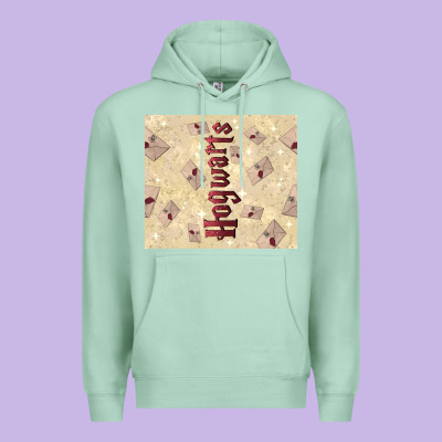 Hogwarts With Letters Premium Hoodie Designed By Tumblerdesignbyshophia