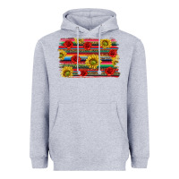 Heather Grey Mexico Brushstroke Heavyweight Hoodie - texasbilliewilder