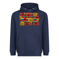 Navy Mexico Brushstroke Heavyweight Hoodie - texasbilliewilder
