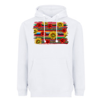 White Mexico Brushstroke Heavyweight Hoodie - texasbilliewilder
