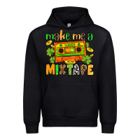 Black Make me a mixtape St. Patrick's Day Urban Hoodie - OliviaCreatesArt