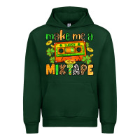 Forest Green Make me a mixtape St. Patrick's Day Urban Hoodie - OliviaCreatesArt