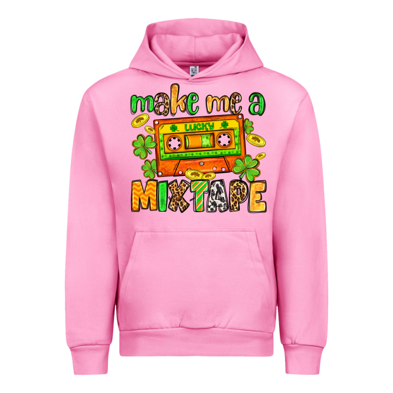 Make Me A Mixtape St. Patrick's Day Urban Hoodie by OliviaCreatesArt | Teevron