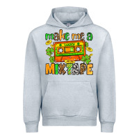 Heather Grey Make me a mixtape St. Patrick's Day Urban Hoodie - OliviaCreatesArt