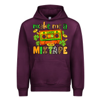 Mauve Wine Make me a mixtape St. Patrick's Day Urban Hoodie - OliviaCreatesArt