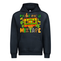 Navy Make me a mixtape St. Patrick's Day Urban Hoodie - OliviaCreatesArt