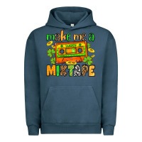 Pigment Midnight Navy Make me a mixtape St. Patrick's Day Urban Hoodie - OliviaCreatesArt