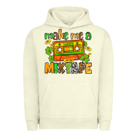 Pigment Pistachio Make me a mixtape St. Patrick's Day Urban Hoodie - OliviaCreatesArt