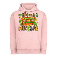 Pigment Salmon Make me a mixtape St. Patrick's Day Urban Hoodie - OliviaCreatesArt