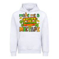 White Make me a mixtape St. Patrick's Day Urban Hoodie - OliviaCreatesArt