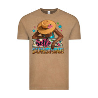 Vintage Coffee Hello sunshine Vintage Tee - NancyCooperArtShop