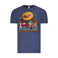 Vintage Denim Hello sunshine Vintage Tee - NancyCooperArtShop