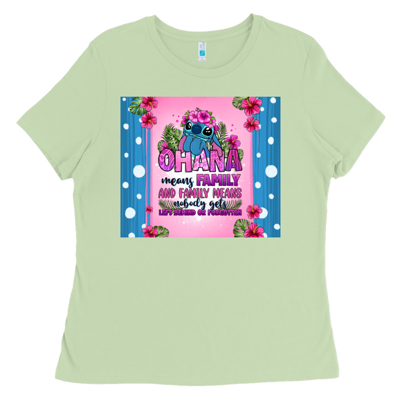 Ohana Means Family Stitch Ladies Tee by Zillion Design Studio | Teevron