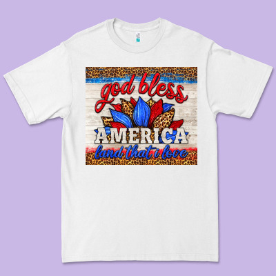 God Bless America Land That I Love Premium Tee Designed By Hra Design Shop