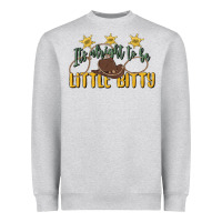Heather Grey its alright to be little bitty Heavyweight Sweatshirt - MaliasSmallBusiness