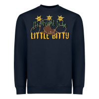 Navy its alright to be little bitty Heavyweight Sweatshirt - MaliasSmallBusiness