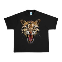 Black ocelot head Urban Heavy Tee - LillyAllenDesigns