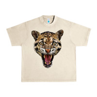 Sandshell ocelot head Urban Heavy Tee - LillyAllenDesigns